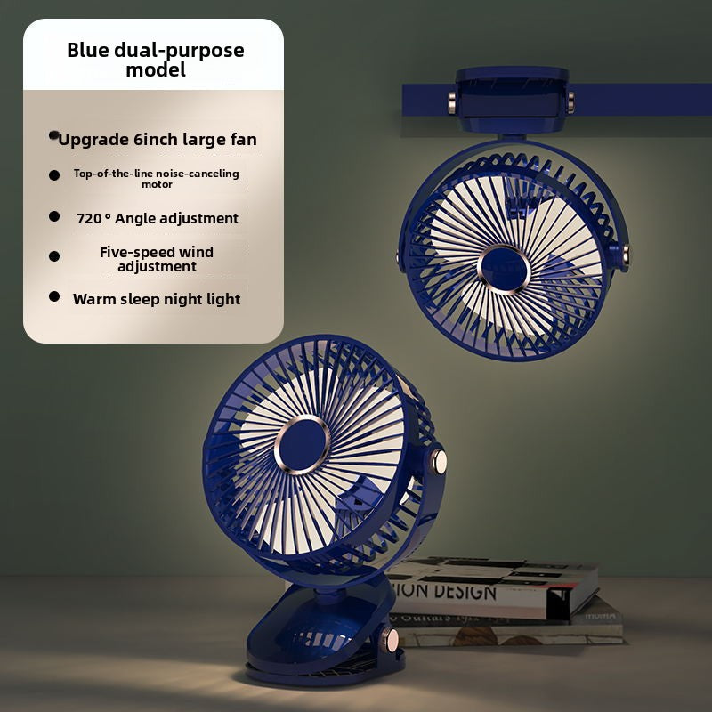 USB Rechargeable Ultimate Rechargeable Battery Operated Clip Desk Fan Clip