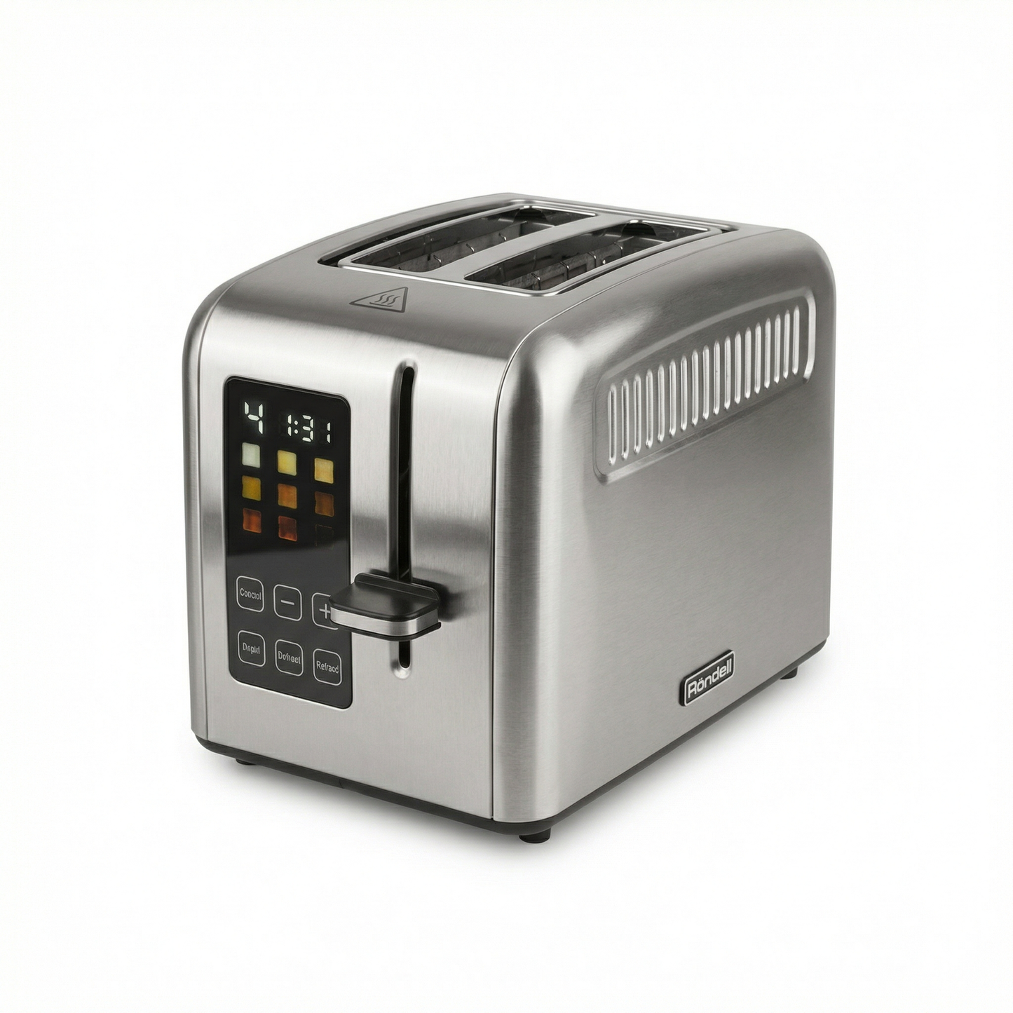 Smart Digital 2-Slice Toaster with Touchscreen - Customizable Roasting Levels & Stainless Steel Finish