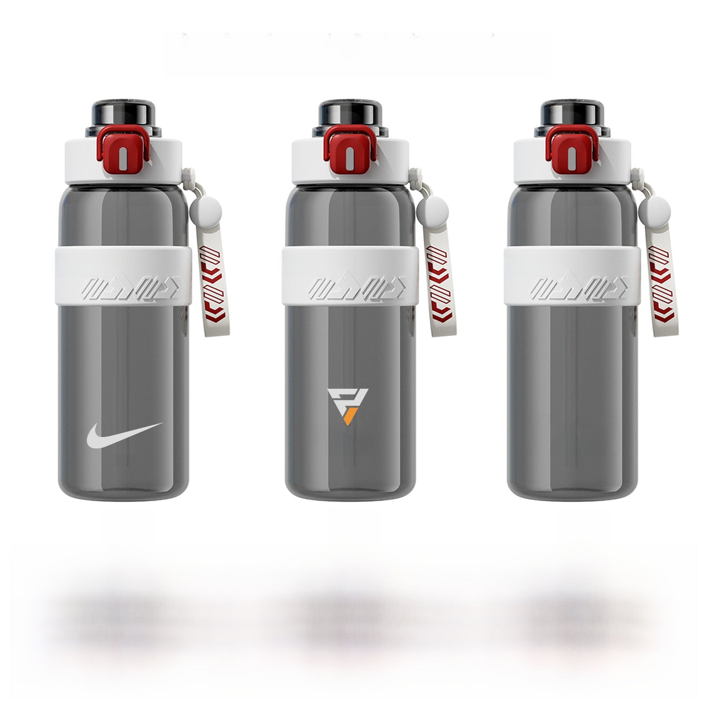 800ml Sports Water Bottle with Straw - Dual Drinking Design Leakproof Gym Bottle with One-Touch Handle Operation