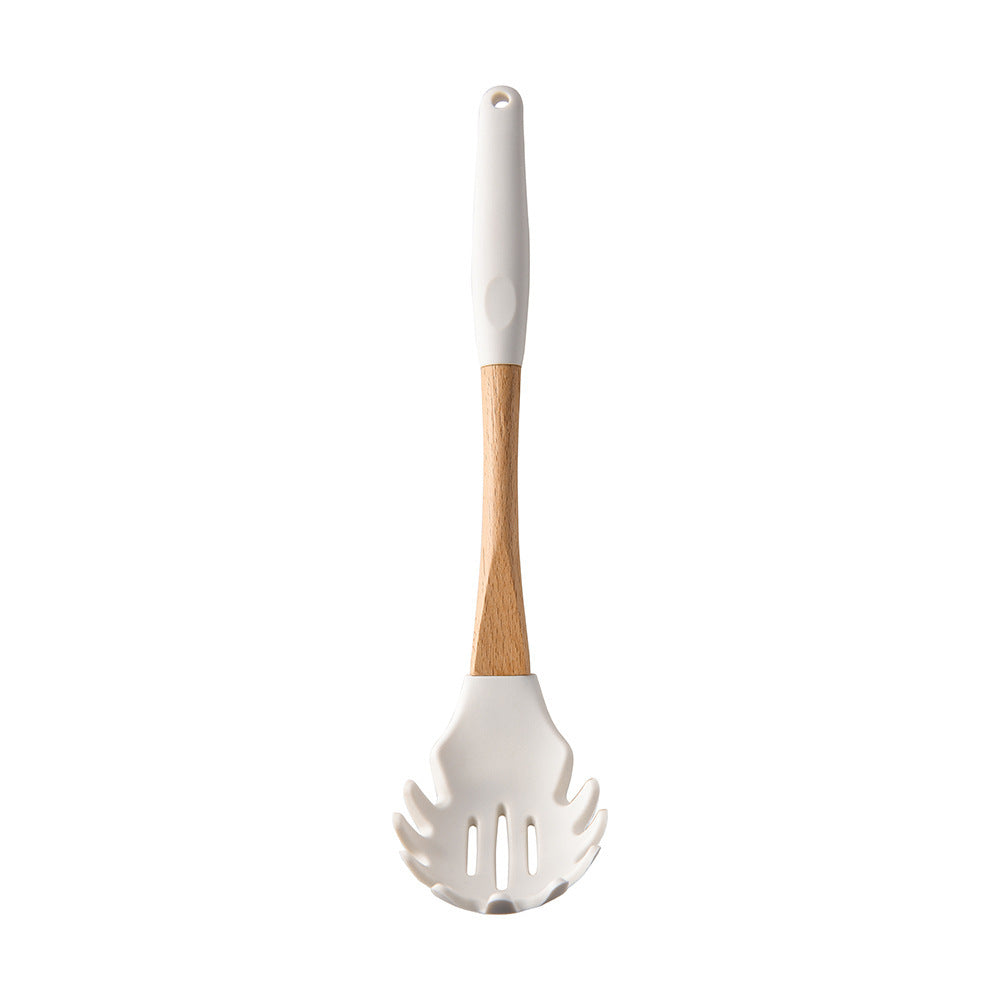 Wooden Handle Silicone Kitchen Utensil Set