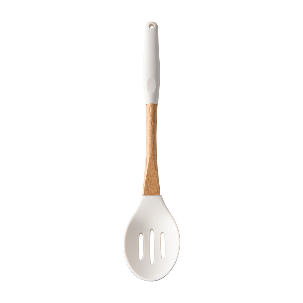 Wooden Handle Silicone Kitchen Utensil Set