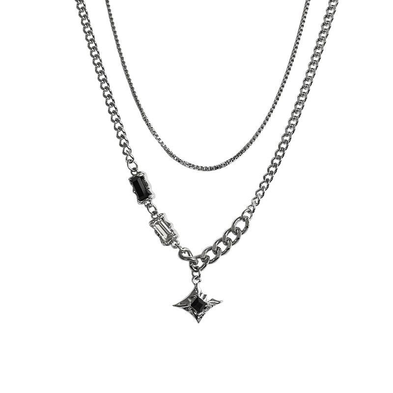 Double Layer Star Pendant Necklace