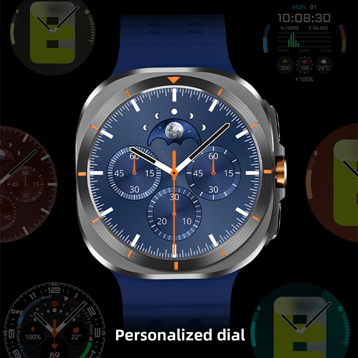 Multifunction Bluetooth Smart Watch - Comprehensive Health & Activity Tracker with Heart Rate Monitor & Sports Modes