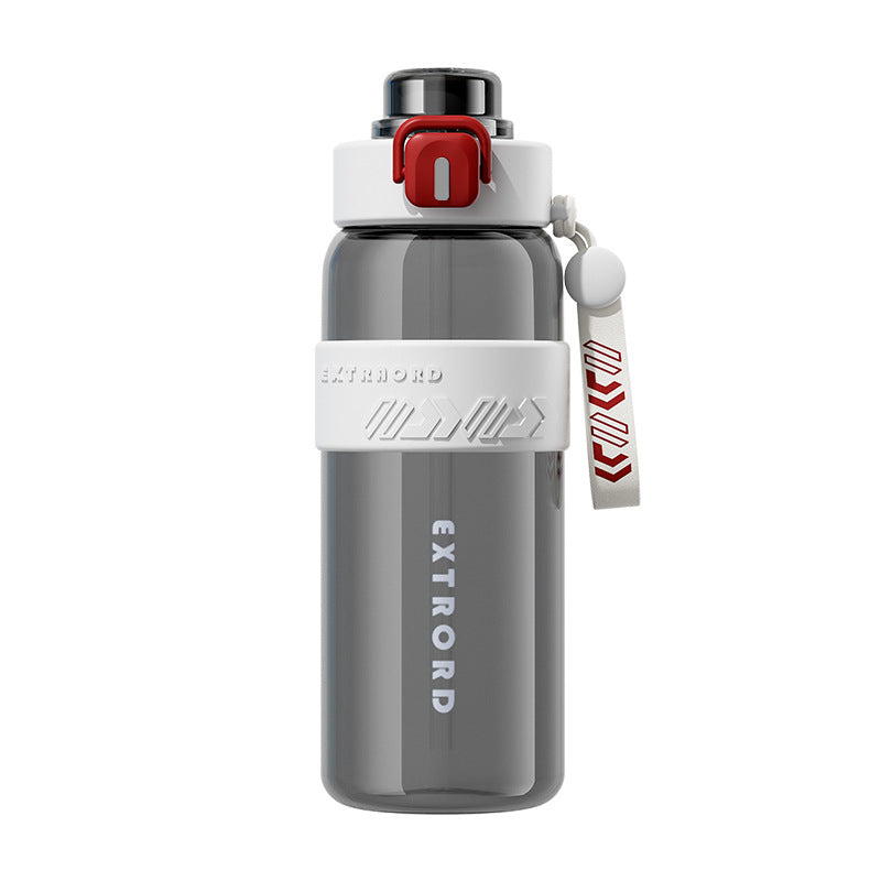 800ml Sports Water Bottle with Straw - Dual Drinking Design Leakproof Gym Bottle with One-Touch Handle Operation