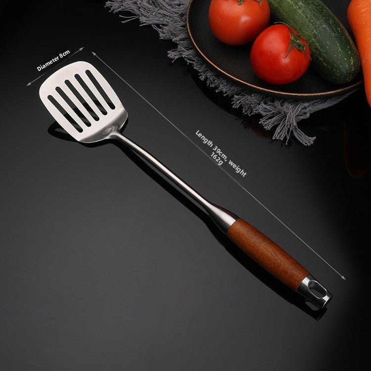Stainless Steel Wood Handle Kitchen Utensil Set