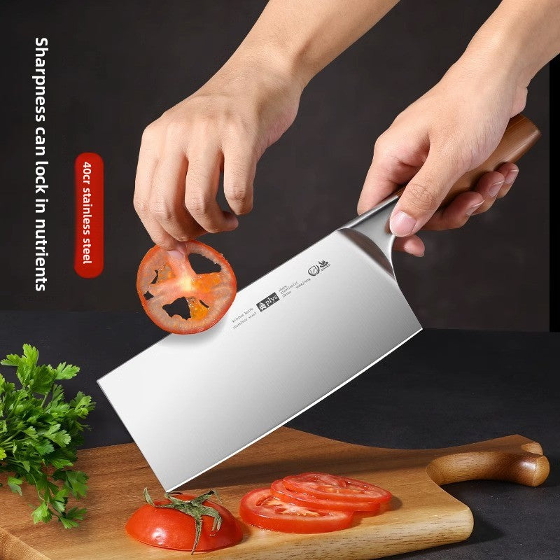 Best Title: 4-Piece Stainless Steel Kitchen Knife Set - Ultra Sharp Chef, Cleaver & Paring Knives with Ergonomic Wooden Handle