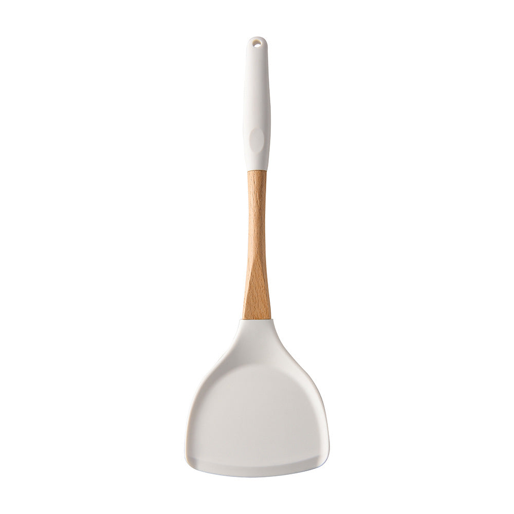 Wooden Handle Silicone Kitchen Utensil Set