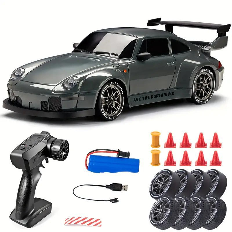 1:24 Scale Remote Control Drift Car - High-Speed RC Racing Car with Precision Steering & Durable Widebody Design