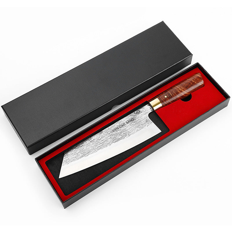 Premium Hand-Forged Chef Kitchen Knife with Luxury Gift Box - Ultra Sharp High-Carbon Stainless Steel Cleaver for Meat & Vegetables