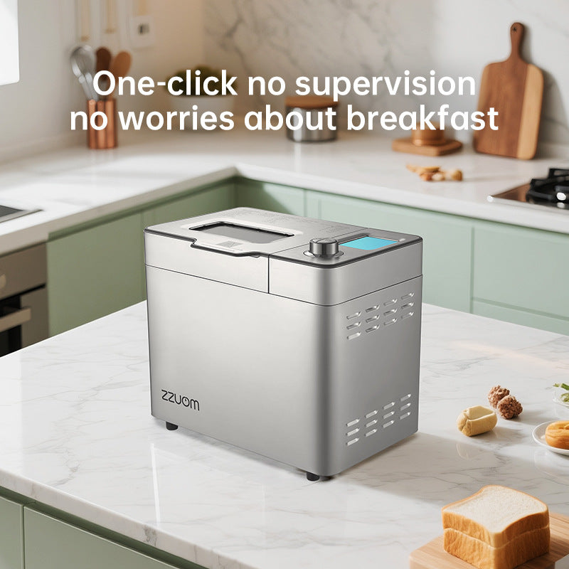 Fully Automatic Bread Maker Machine for Home Use - 2lb Capacity Programmable Breadmaker with Gluten-Free Mode