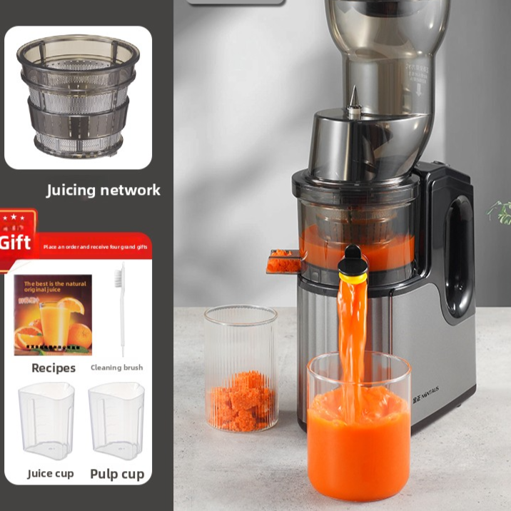 Multifunctional Juice Extractor with Pulp Separation