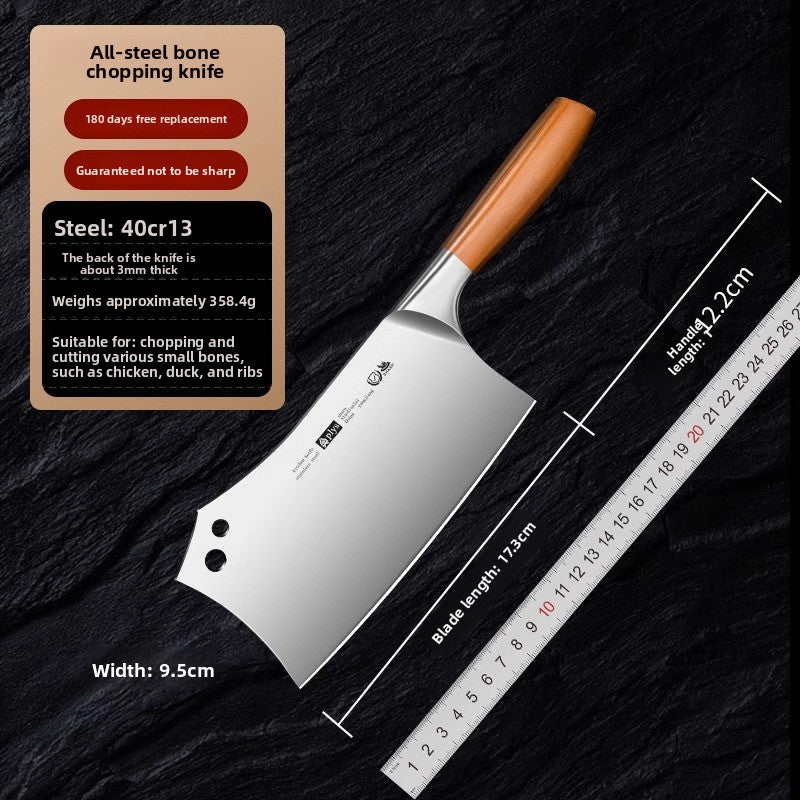 Best Title: 4-Piece Stainless Steel Kitchen Knife Set - Ultra Sharp Chef, Cleaver & Paring Knives with Ergonomic Wooden Handle