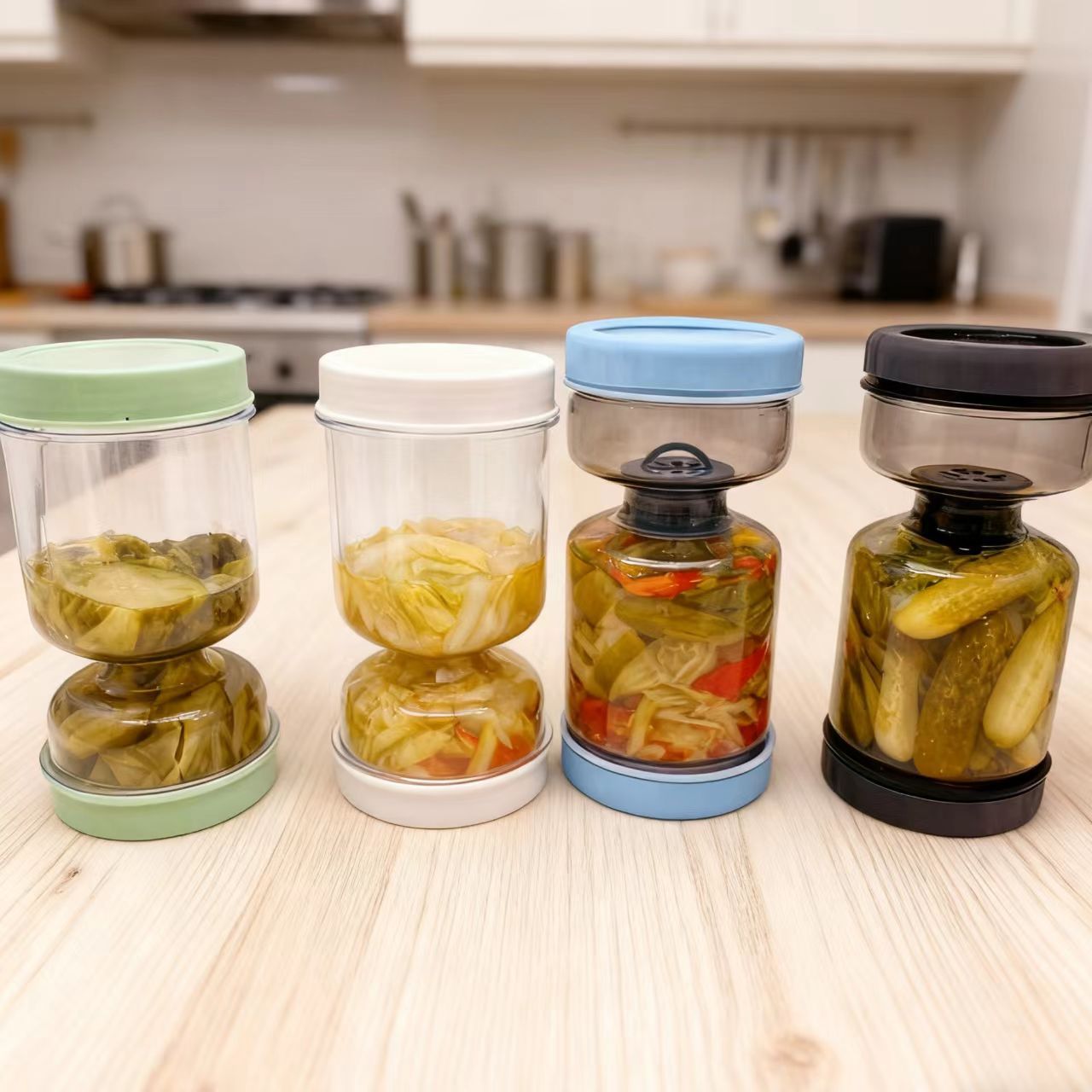 Two-part kimchi jar