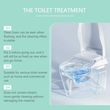 Automatic Toilet Tank Cleaner Tablets - Long-Lasting Blue Cleaning Foam for Stain Removal & Fresh Fragrance (Pack of 2)