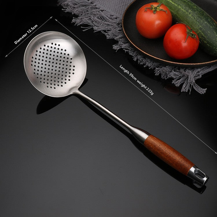 Stainless Steel Wood Handle Kitchen Utensil Set