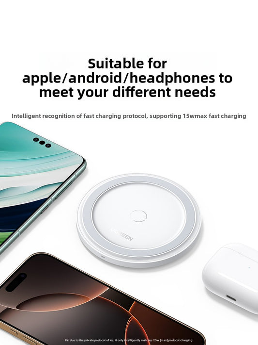 15W Wireless Charger with Smart Sensing for Mobile Phones