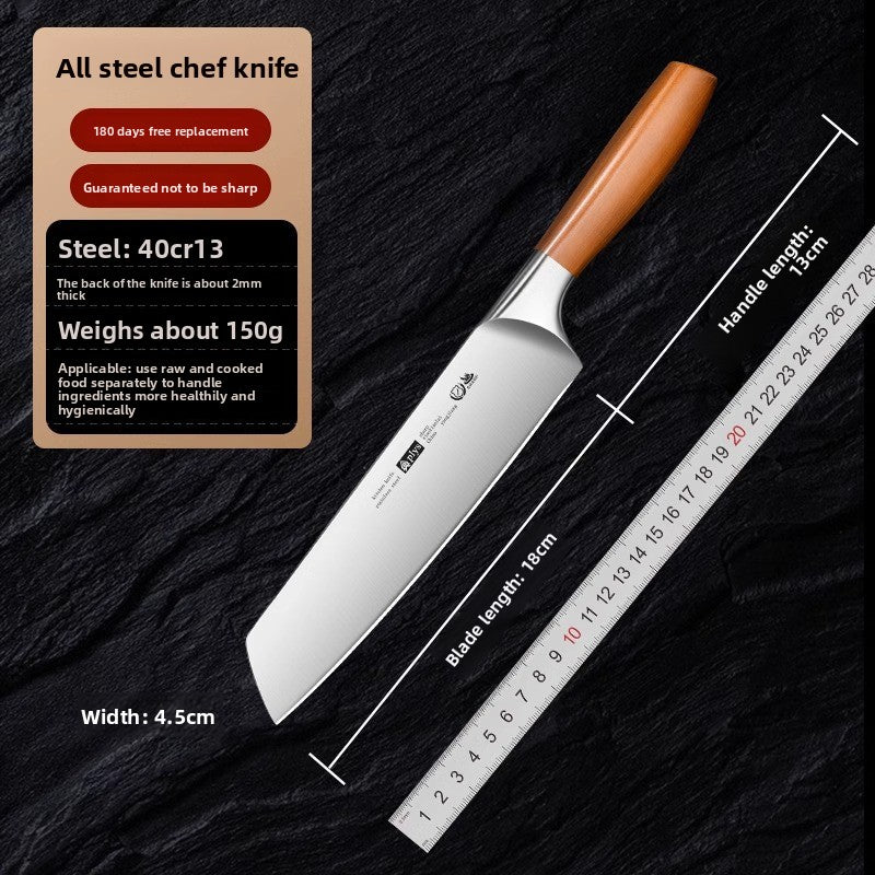 Best Title: 4-Piece Stainless Steel Kitchen Knife Set - Ultra Sharp Chef, Cleaver & Paring Knives with Ergonomic Wooden Handle