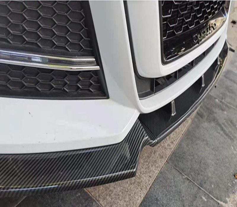 Front Lip Spoiler for Audi A3 A4 A5 A6L - Aerodynamic Bumper Guard Protector with Durable Construction & Sporty Glossy Finish