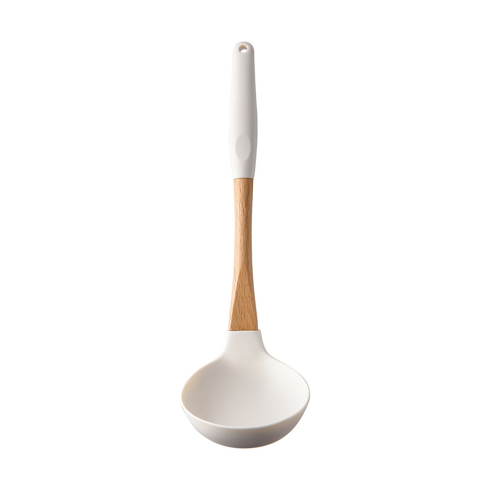 Wooden Handle Silicone Kitchen Utensil Set