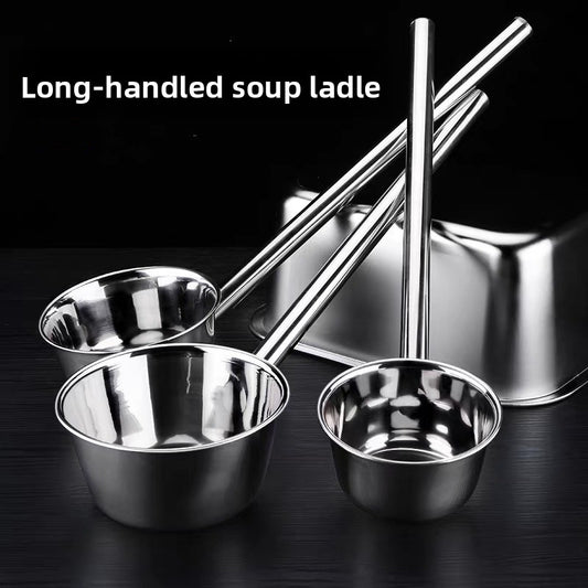 Stainless Steel Kitchen Soup Ladle with Long Handle