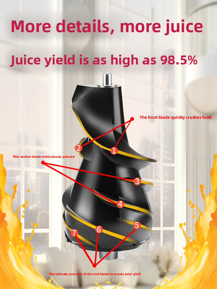 Multifunctional Slow Juicer with Pulp Separation