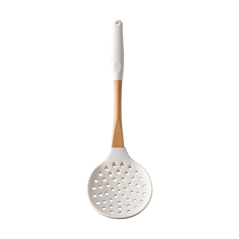 Wooden Handle Silicone Kitchen Utensil Set