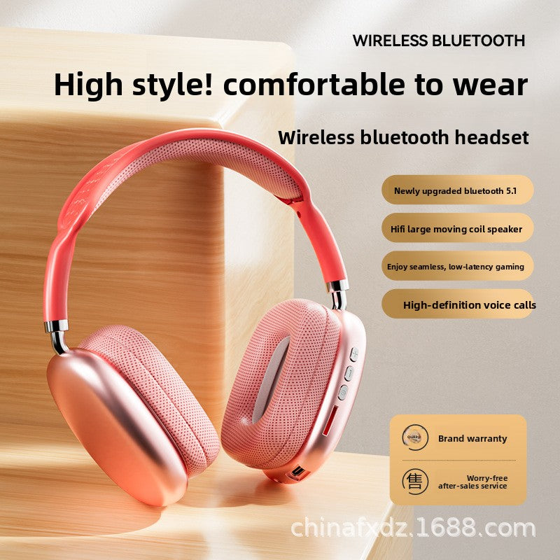 Wireless Bluetooth 5.4 Headphones with Long Battery Life - High-Definition HIFI Sound & Lightweight Comfort Design for All-Day Wear