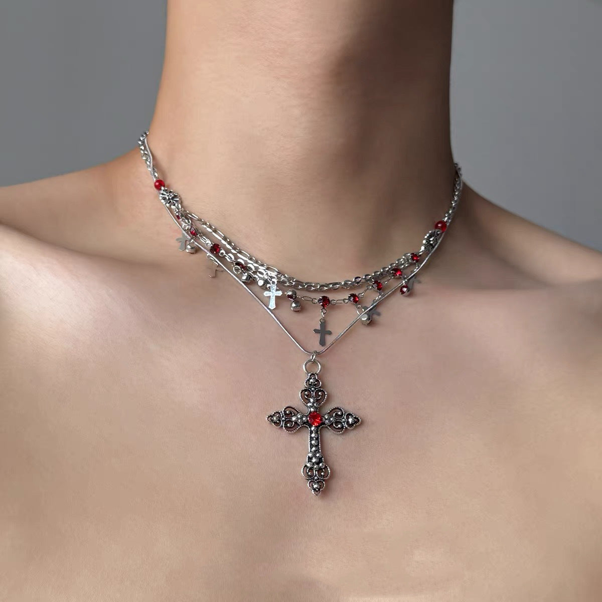 Double Layer Star Pendant Necklace