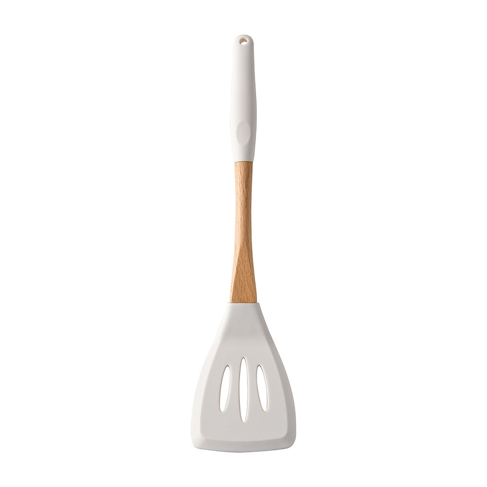 Wooden Handle Silicone Kitchen Utensil Set